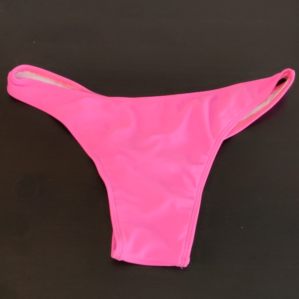 Bright Pink Ruffle Bikini, M - Picture 9 of 11
